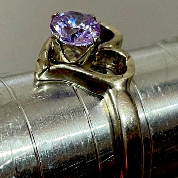 925 silver Amethyst Size 6 - Picture 1 of 3
